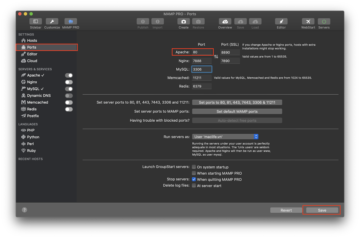 Hướng dẫn cài đặt và cấu hình Localhost trên Mac với Mamp Pro