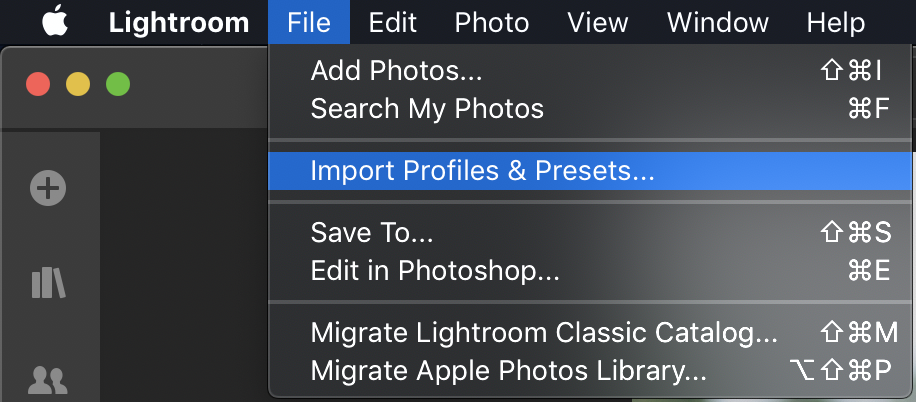 Hướng dẫn chi tiết cách sử dụng Profiles & Preset Lightroom trên Mac