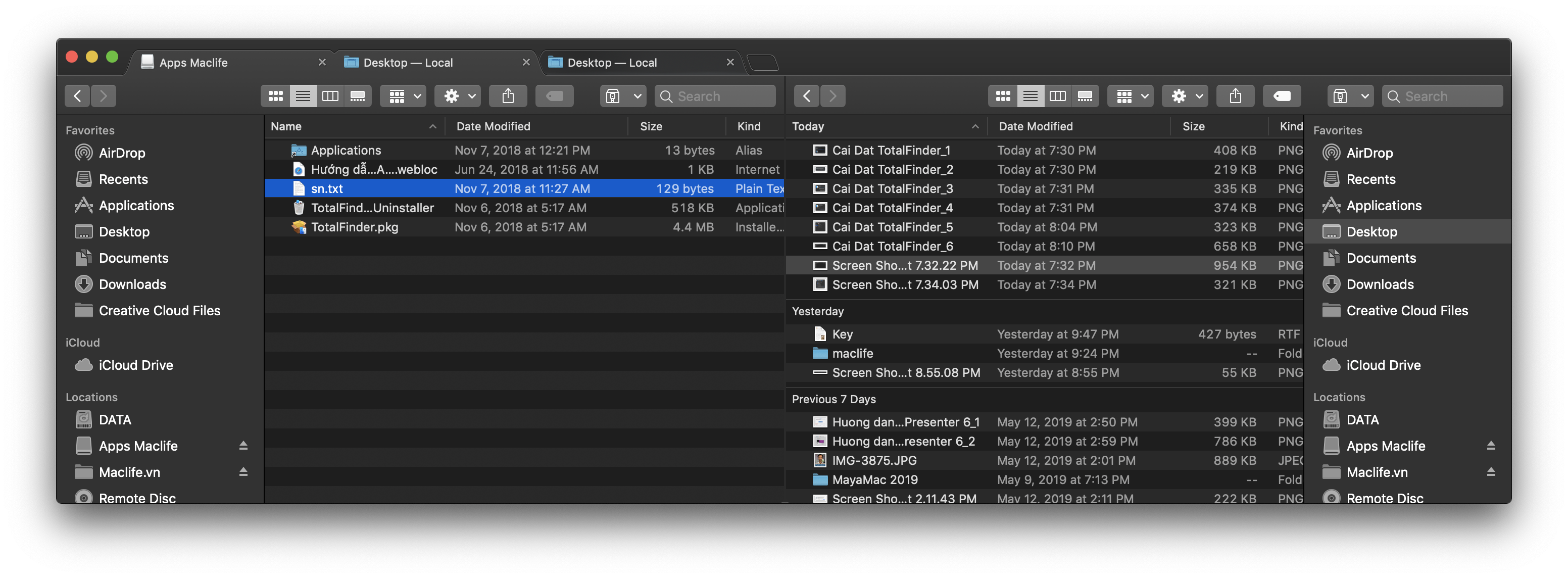 Hướng dẫn cài đặt và sử dụng Total Finder trên Mojave