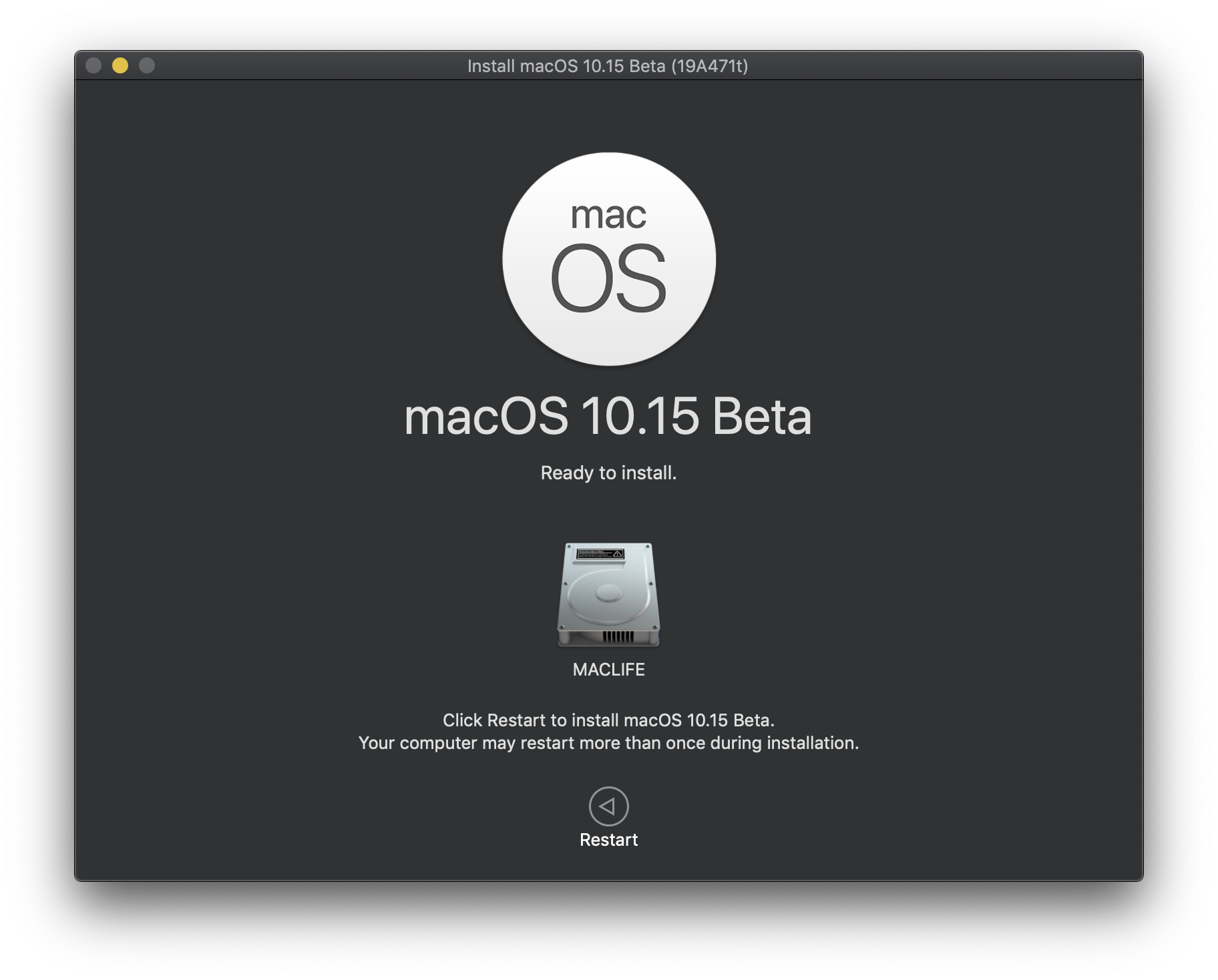 Hướng dẫn nâng cấp lên macOS 10.15 Catalina Beta