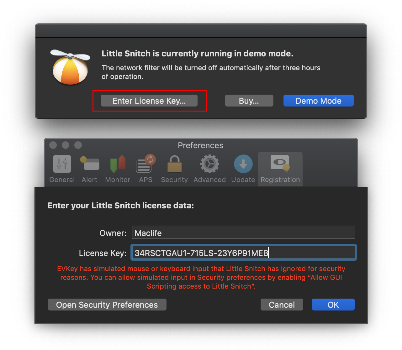 Hướng dẫn sử dụng Little Snitch để quản lý kết nối Internet khi dùng ứng dụng “Cr4ck”