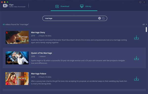 Kigo Netflix Video Downloader – Công cụ tải Video từ Netflix