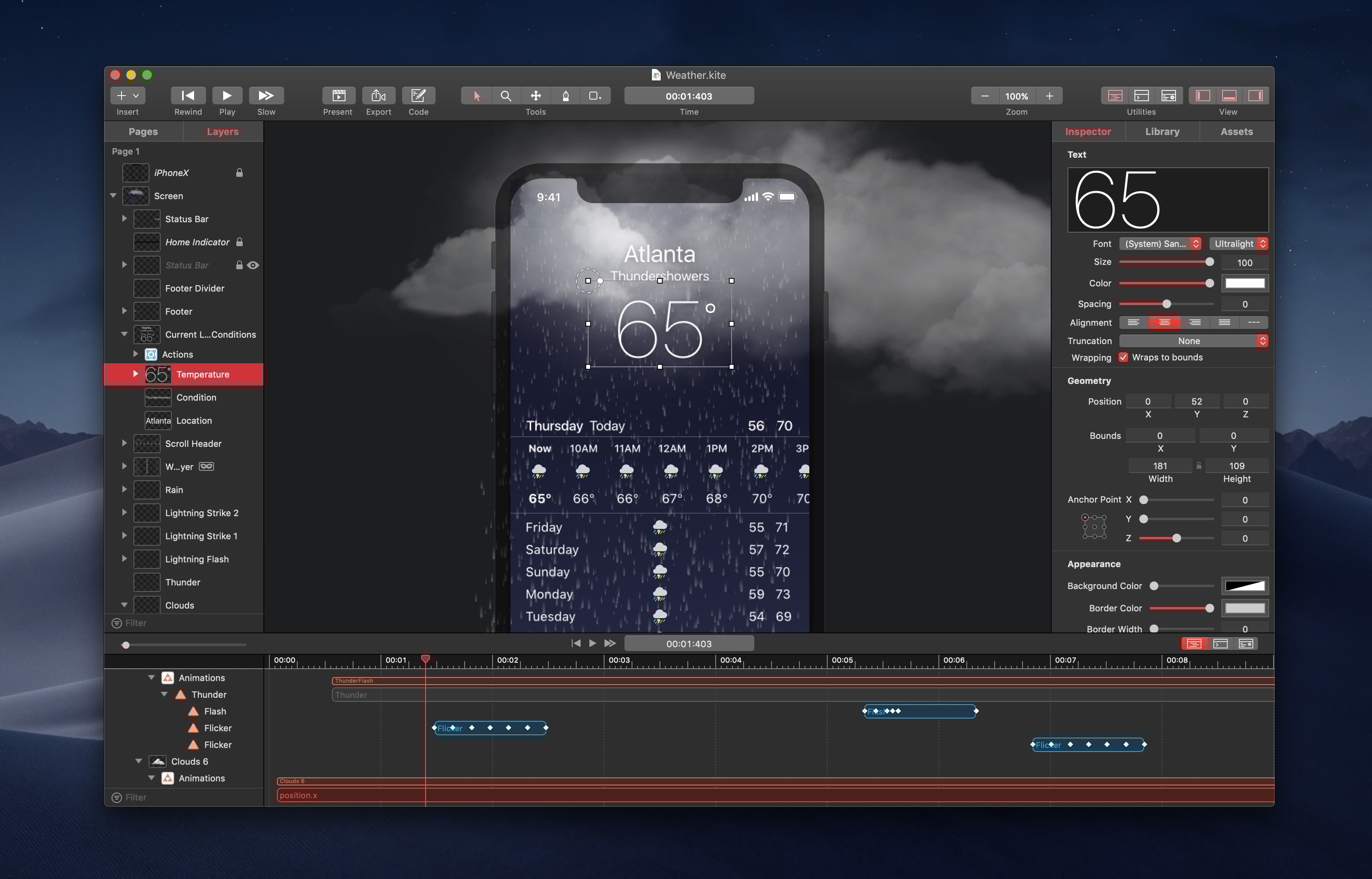 Kite Compositor – Công cụ Animation và prototyping cho macOS và iOS