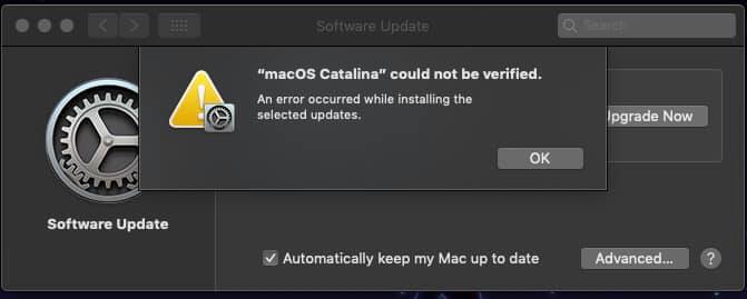 Tổng hợp một số lỗi trên bản macOS Catalina 10.15