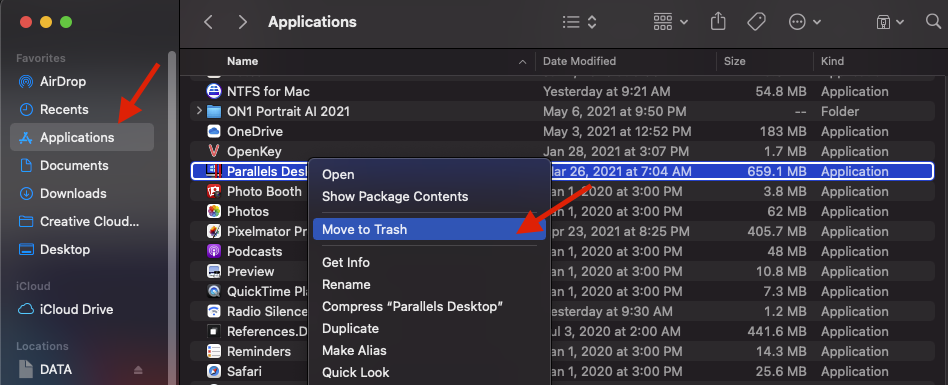 Hướng dẫn gỡ bỏ (Uninstall) máy ảo Parallel Desktop
