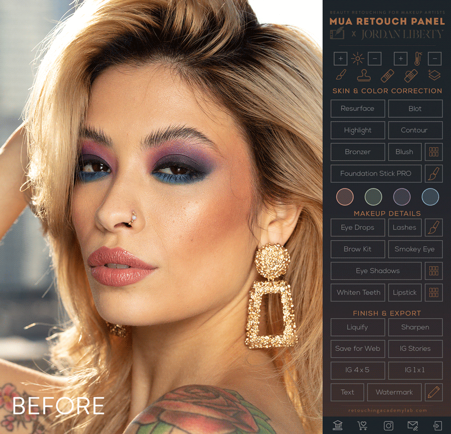 MUA Retouch Panel – Extension chỉnh màu, retouch da hiệu quả