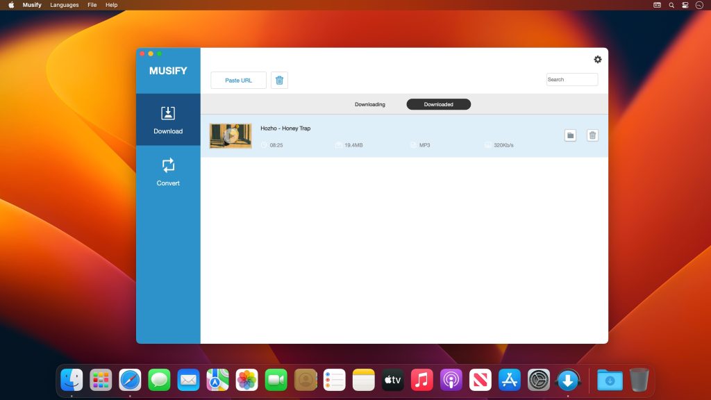 Musify – Hỗ trợ tải nhạc từ hầu hết các trang