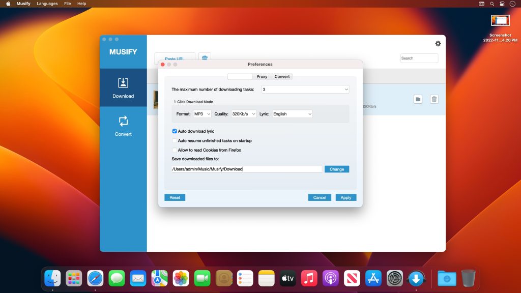 Musify – Hỗ trợ tải nhạc từ hầu hết các trang
