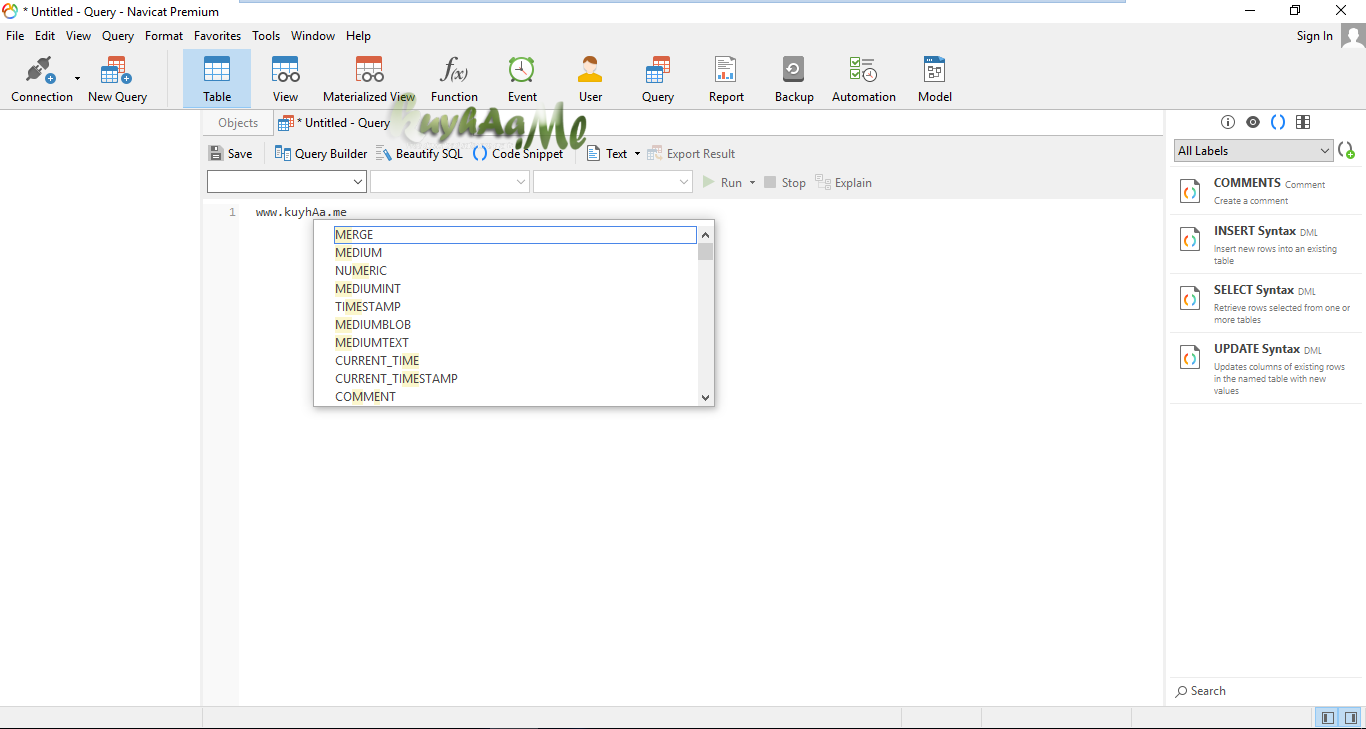 Navicat for PostgreSQL – Công cụ làm việc với PostgreSQL