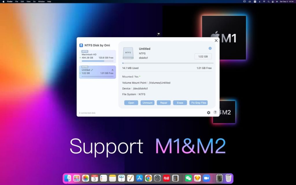 NTFS Disk by Omi NTFS – Giúp ghi dữ liệu lên phân vùng NTFS