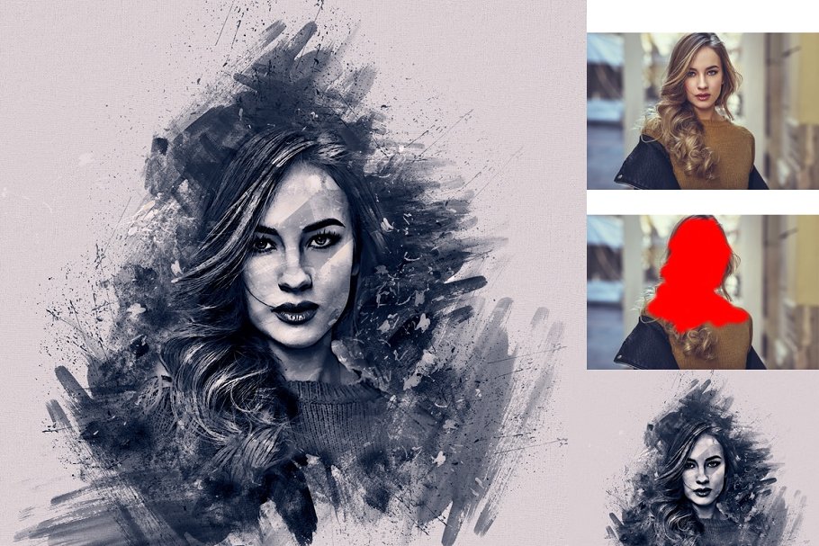 Paint Photoshop Action – Action biến ảnh chụp thành ảnh vẽ