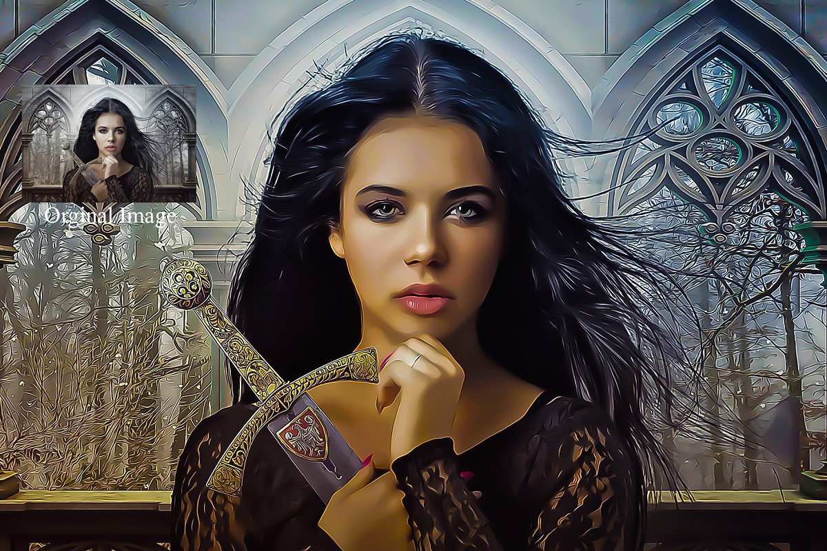 Painterly Oil – Photoshop Action – Action chuyển ảnh thành ảnh sơn dầu