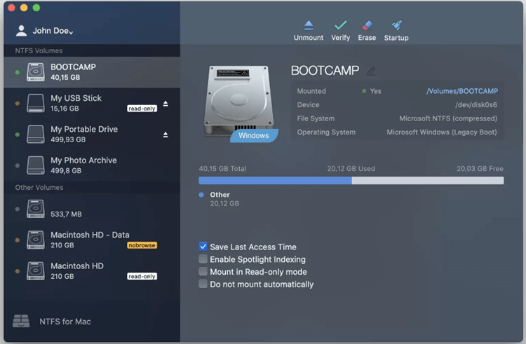 Paragon NTFS 17 – Công cụ hỗ trợ ghi dữ liệu vào phân vùng NTFS