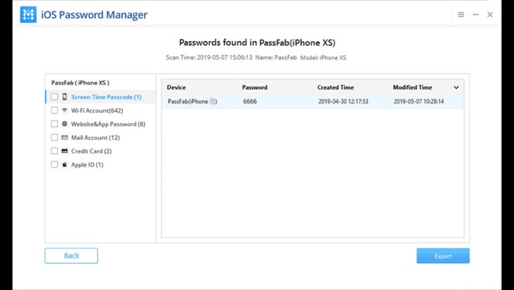 PassFab iOS Password Manager – Tìm lại mật khẩu đã lưu trên thiết bị iOS