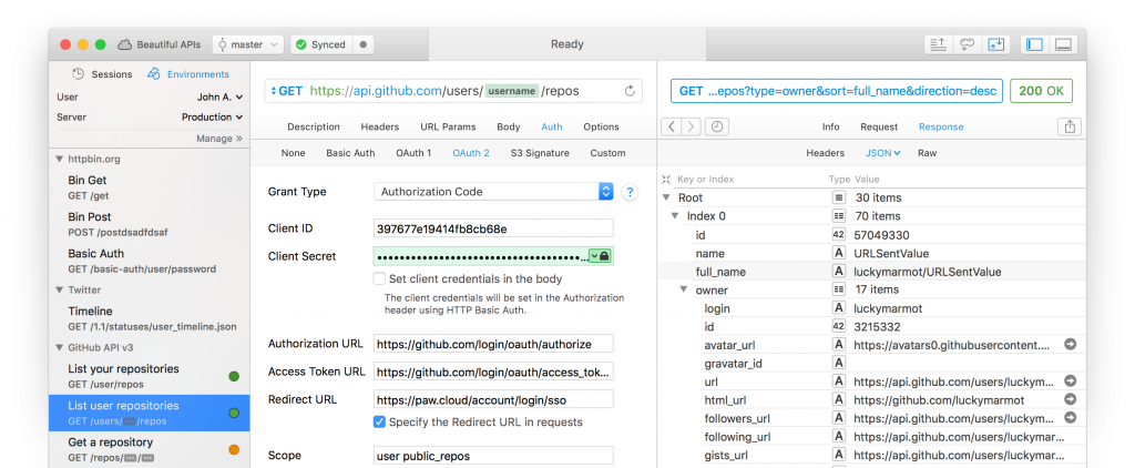 Paw HTTP Client – API tool trên Mac