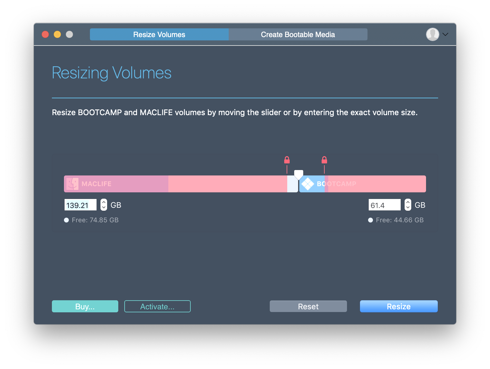 Hướng dẫn cài Windows 10 trên macOS bằng Bootcamp & tạo phân vùng DATA dùng chung