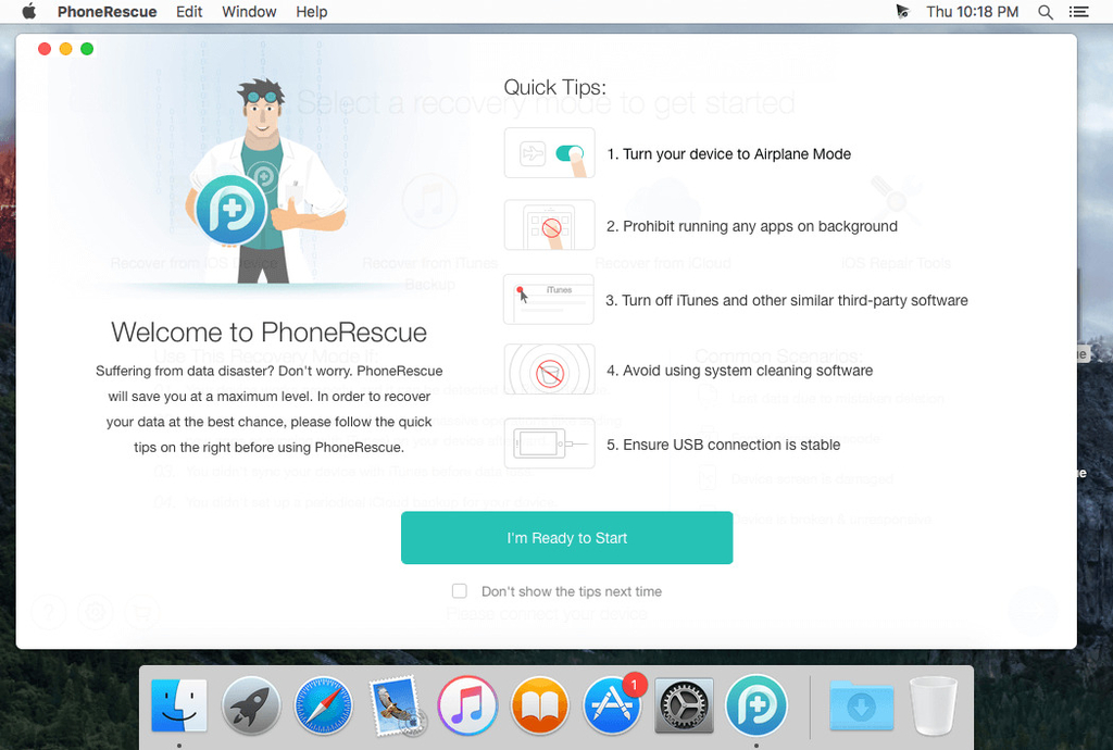 PhoneRescue for iOS – Ứng dụng cứu dữ liệu từ bản Backup iOS