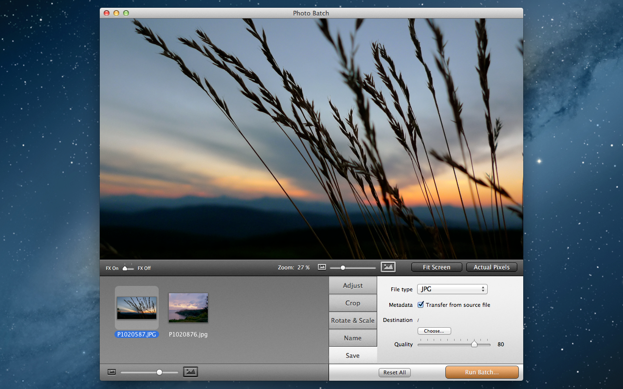 Photo Batch cho Mac – Chỉnh sửa ảnh hàng loạt