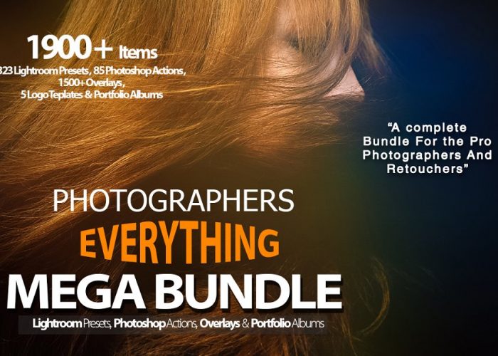 Photographers Everything Mega Bundle từ Creativemarket -1900 items dành cho Lr, Photoshop