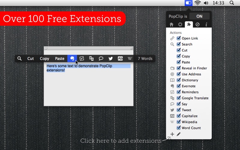 PopClip – Trình cắt dán như trên iPhone cho Mac