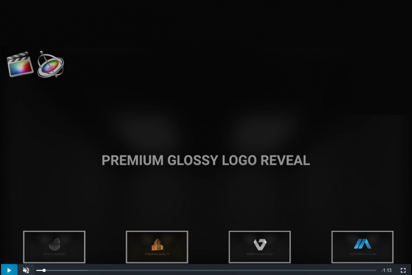 Premium Glossy Logo Reveal for Final Cut Pro