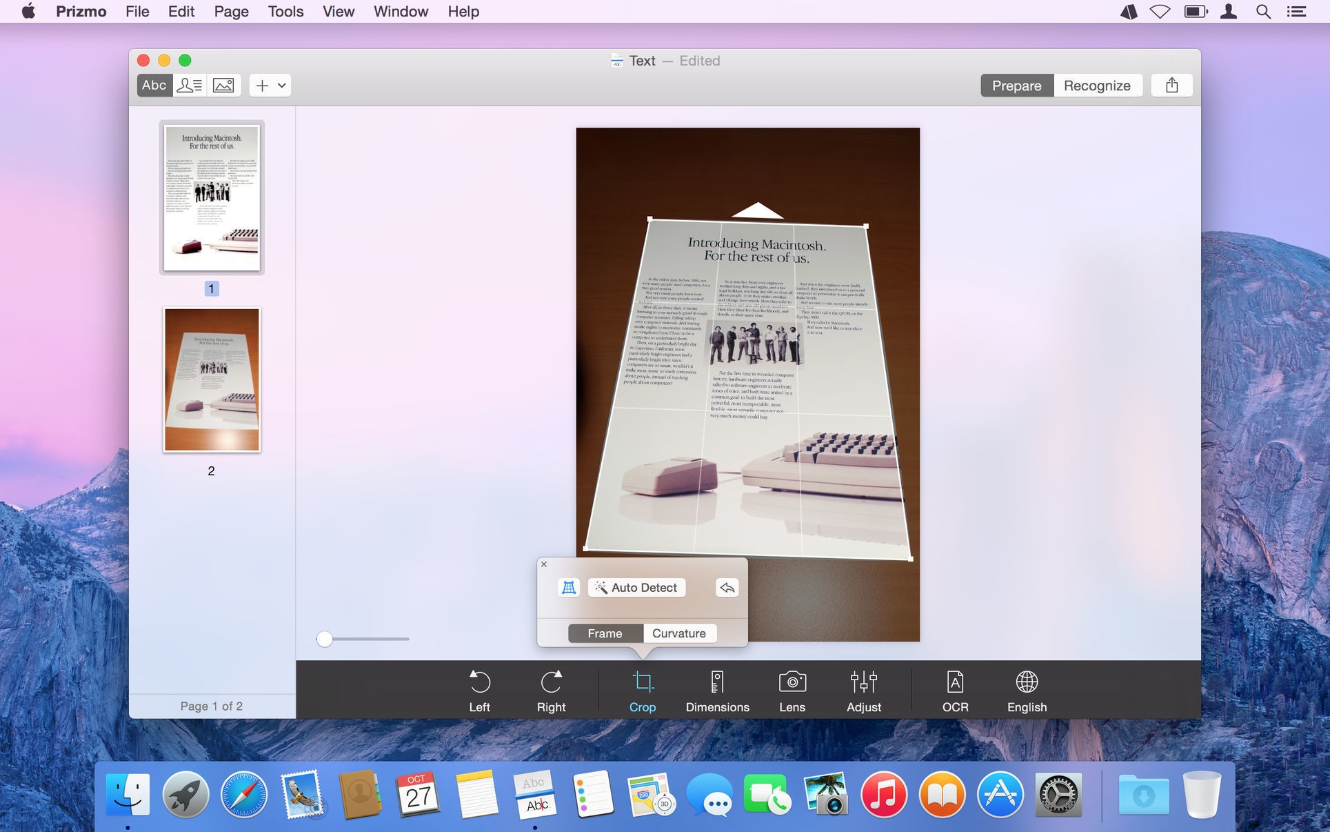 Prizmo – Chuyển ảnh scan, ảnh chụp thành văn bản có thể chỉnh sửa được