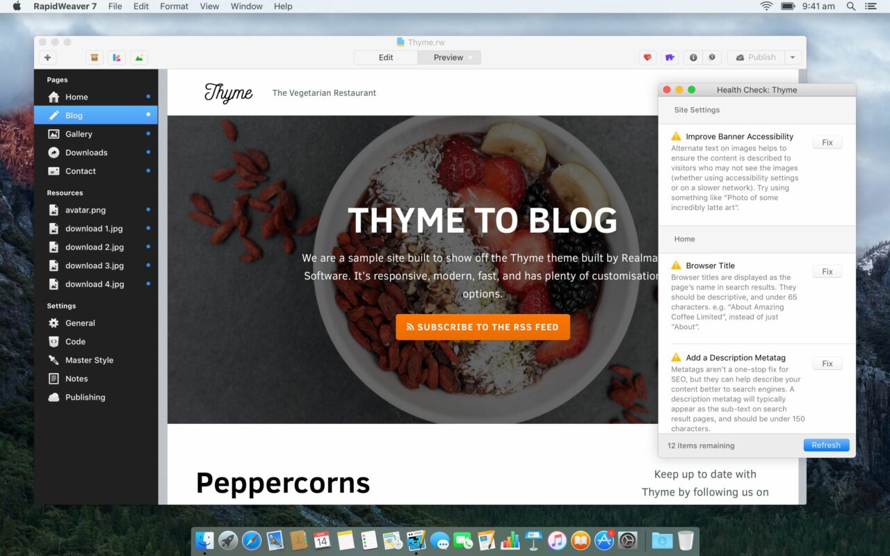 RapidWeaver – Công cụ hỗ trợ thiết kế Web