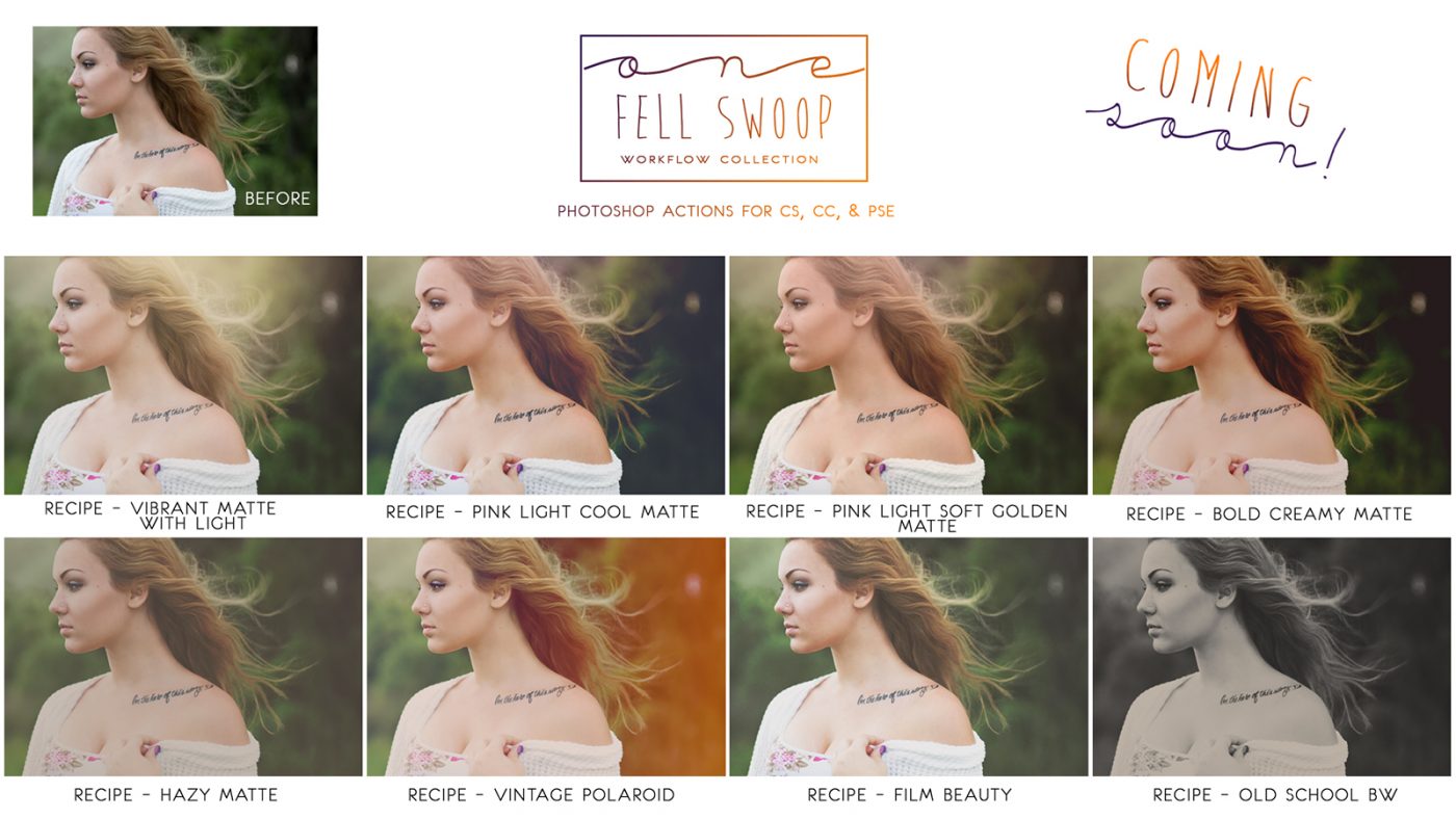 MB One Fell Swoop – 77 action làm đẹp ảnh dành cho Photoshop