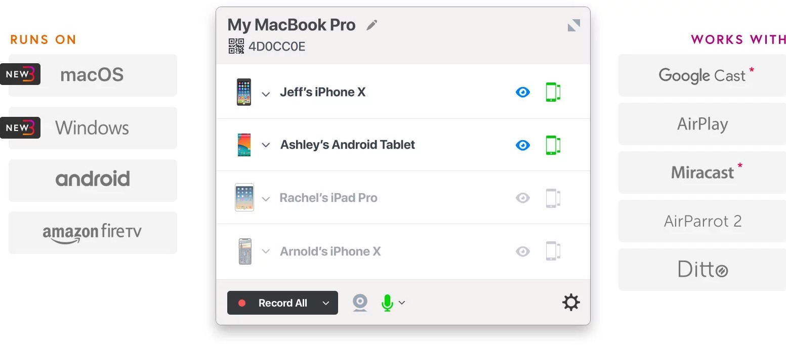 Reflector – Hiển thị màn hình iPhone, iPad lên máy Mac
