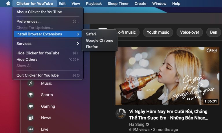 Clicker for YouTube – Trình xem Video trên youtube xịn xò, không quảng cáo