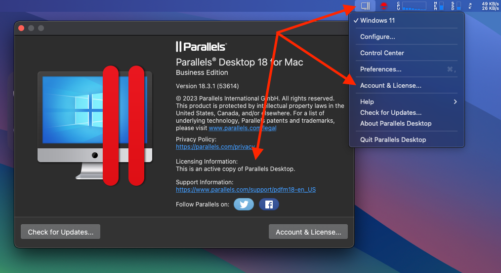 Parallel Desktop 18.3.1 – Cài Win trên Mac