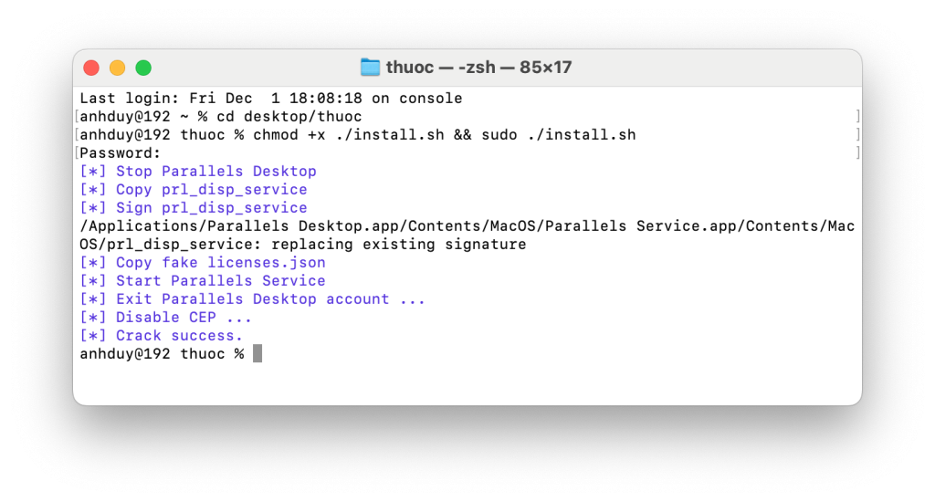 Parallel Desktop 18.1.1 – Bản Parallel ngon nhất ở thời điểm hiện tại