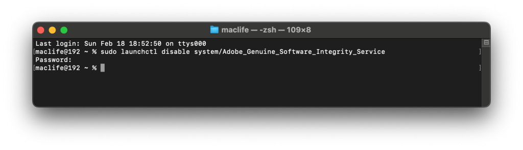 Hướng dẫn sửa lỗi: “This unlicensed Adobe app will be disable soon….”