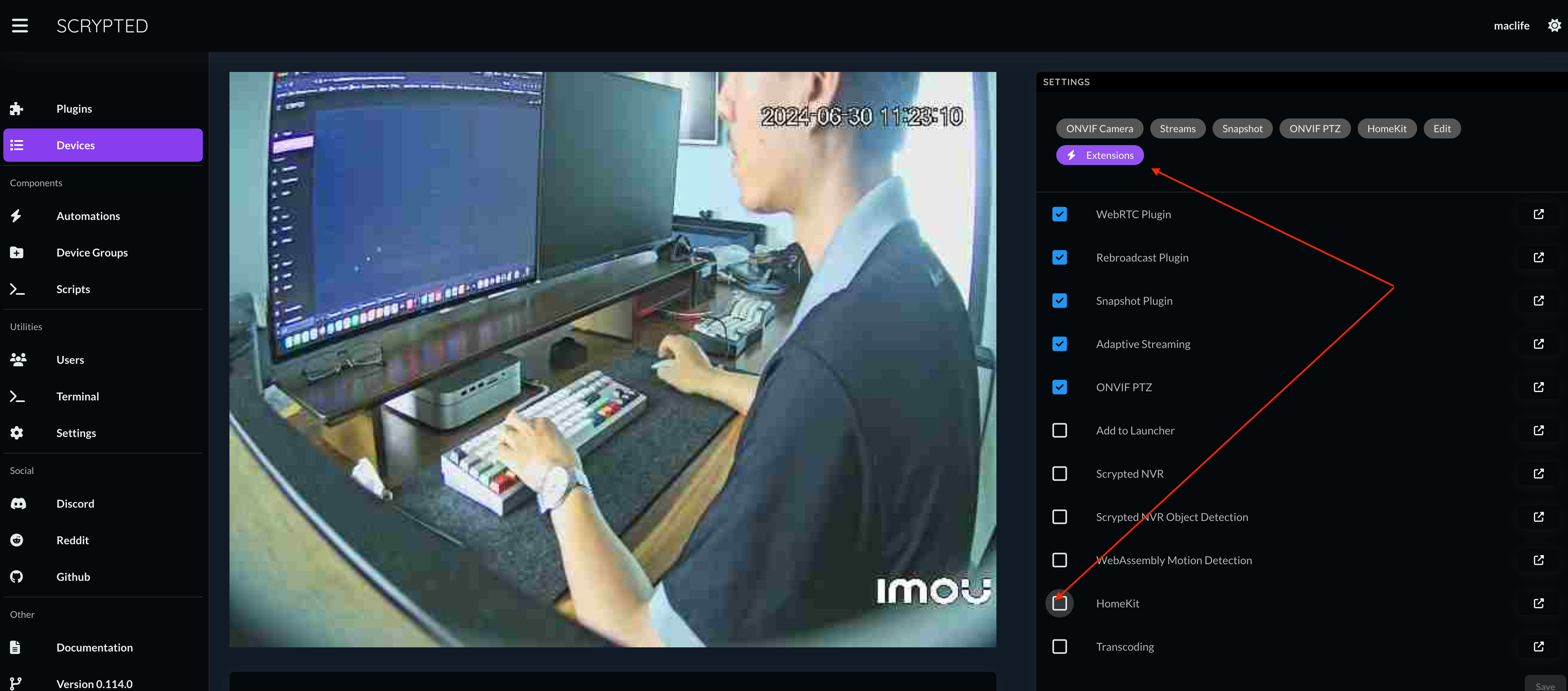 Hướng dẫn cài Scrypted để đưa IP Camera lên Homekit