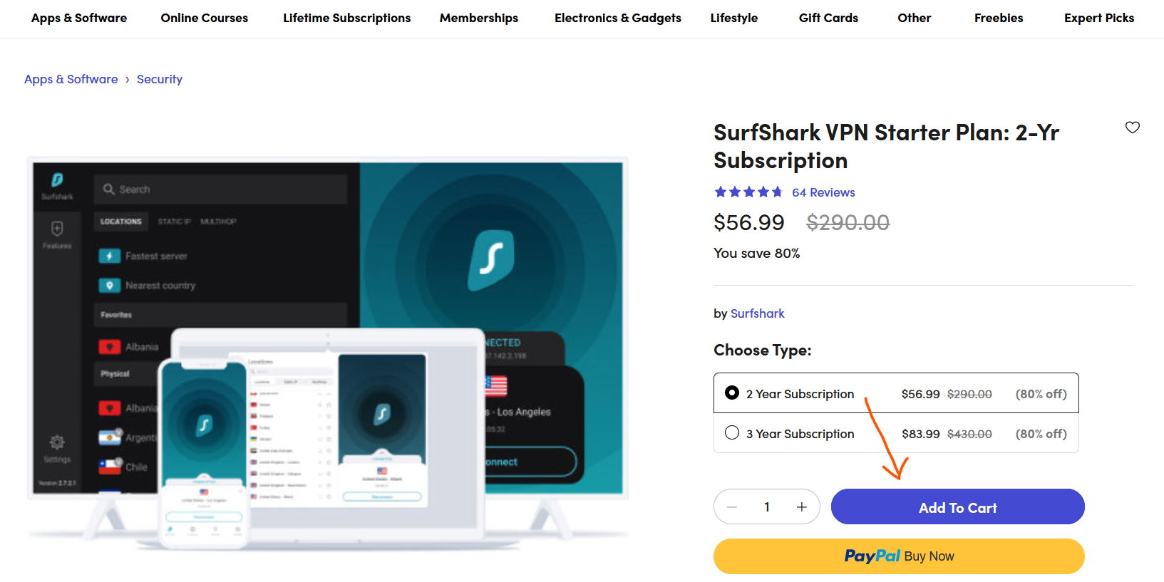 SurfShark VPN Starter Plan: 2 năm giá tốt
