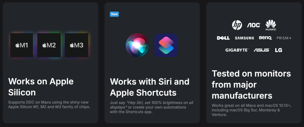 DisplayBuddy – Thay đổi độ sáng, contrast, âm thanh của màn hình rời