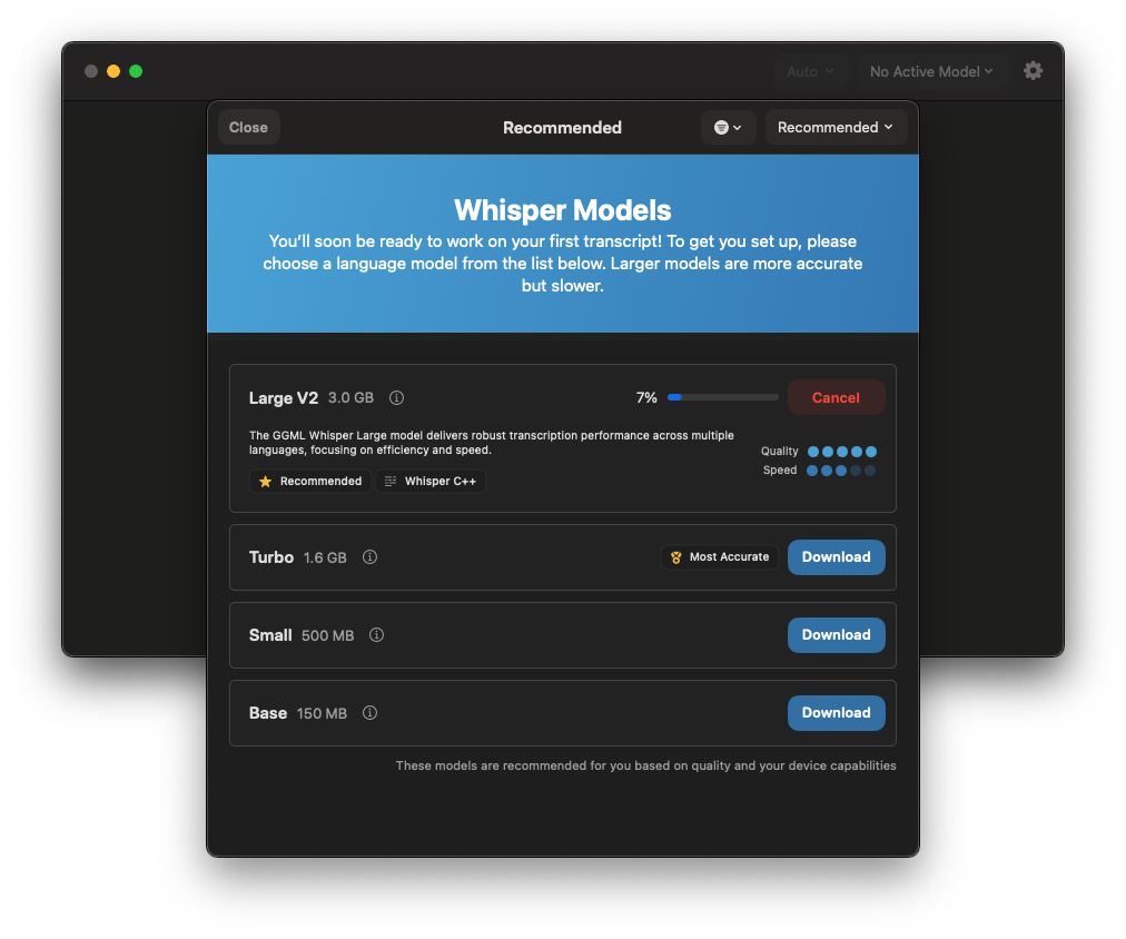 Whisper Transcription – Phần mềm Speech to text