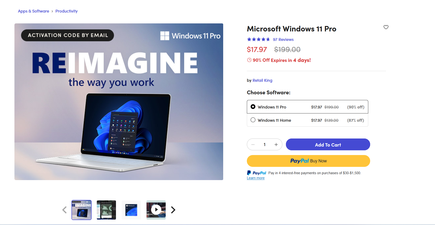 [Black Friday 2024] Windows 11 Pro còn 17.99 đô