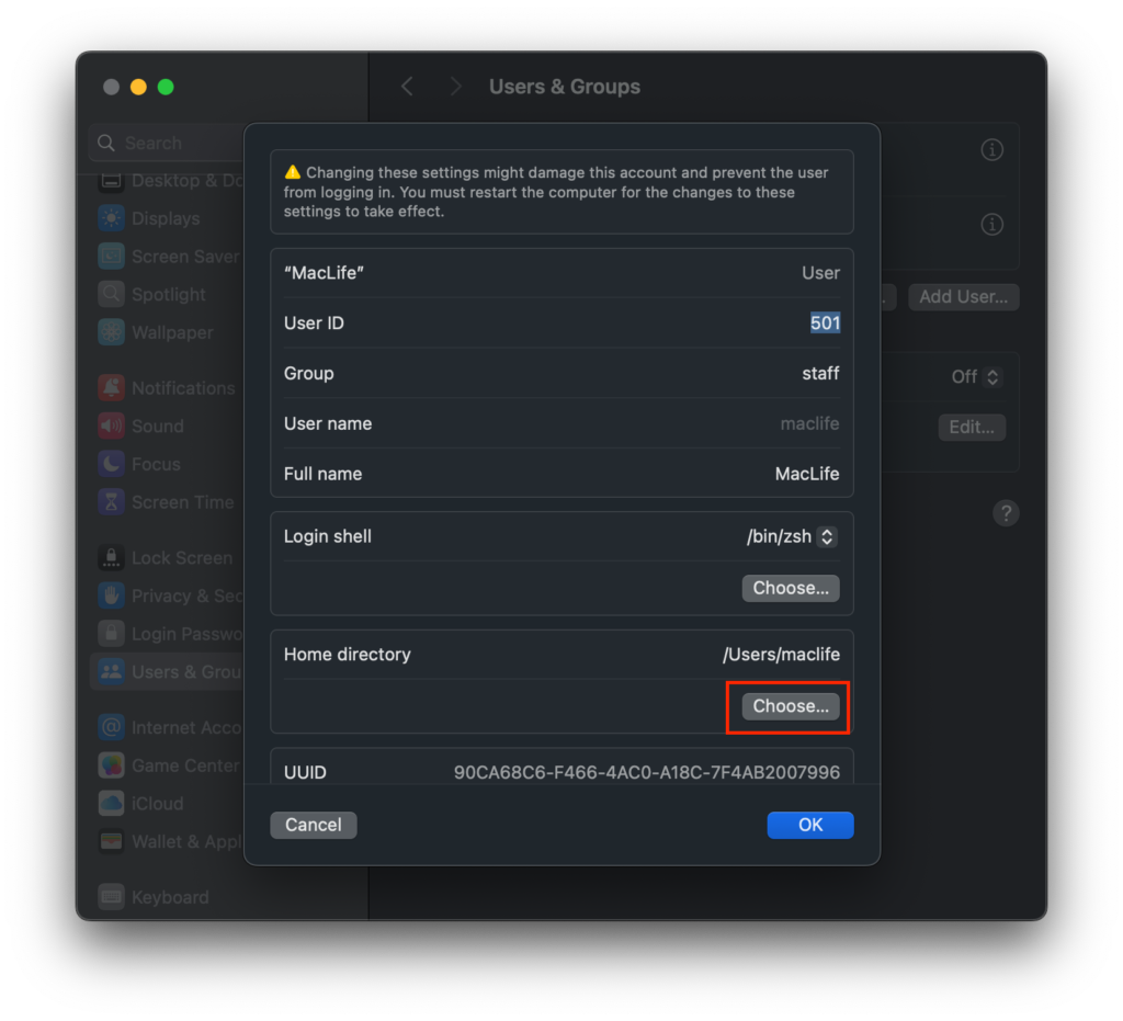 Cách đưa thư mục Home và ứng dụng ra ổ cứng ngoài