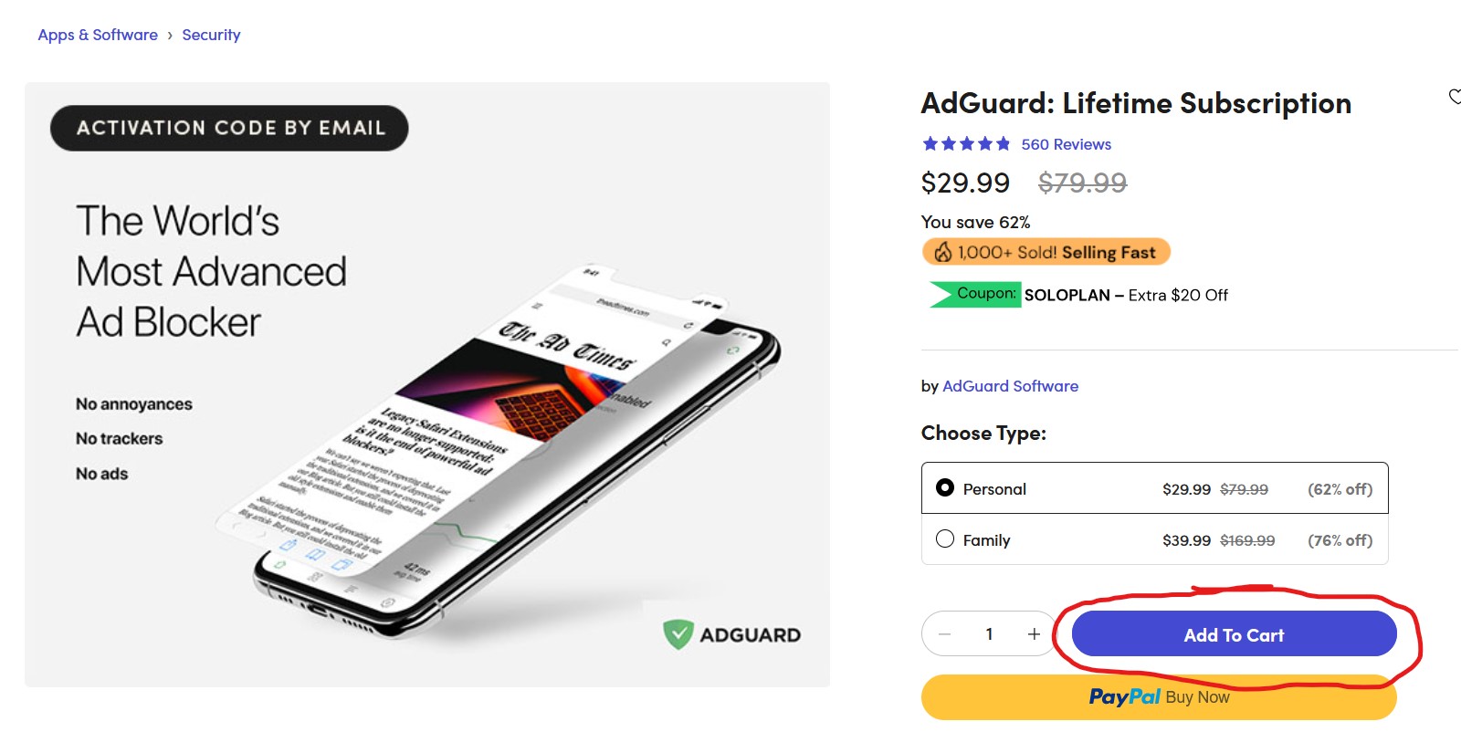 Adguard Lifetime – 9.9$ – Công cụ chặn quảng cáo hiệu quả