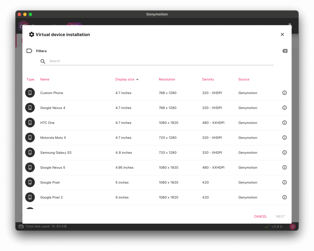 Genymotion – Trình giả lập giả lập Android gọn nhẹ