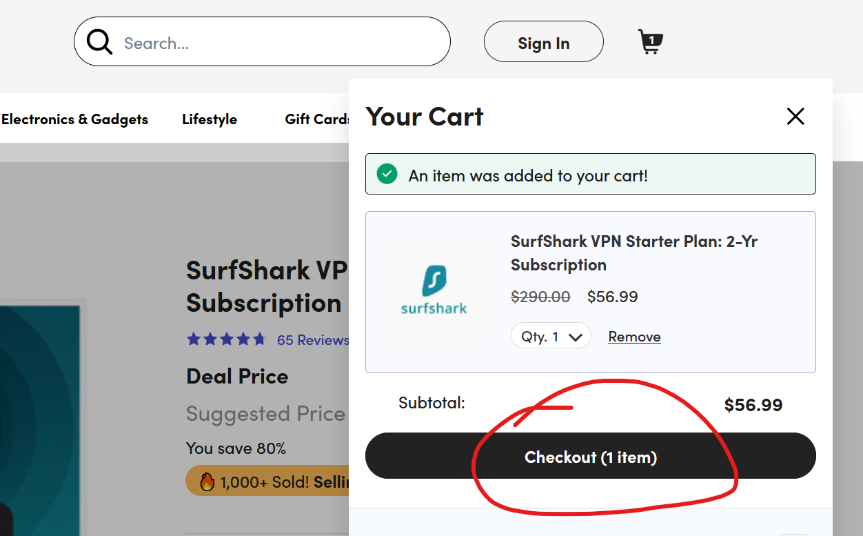 Mua Surfshark VPN 2 (hoặc 3 năm) giá tốt