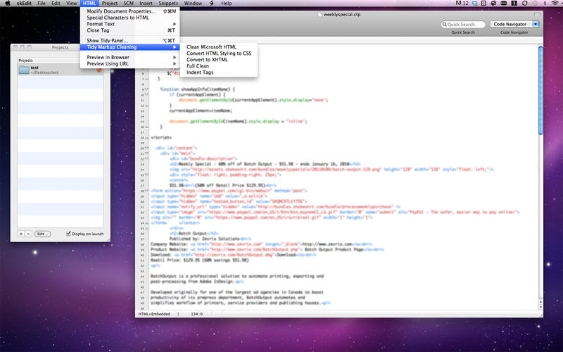 skEdit – Công cụ Edit file HTML/PHP/ASP/ CSS ColdFusion…