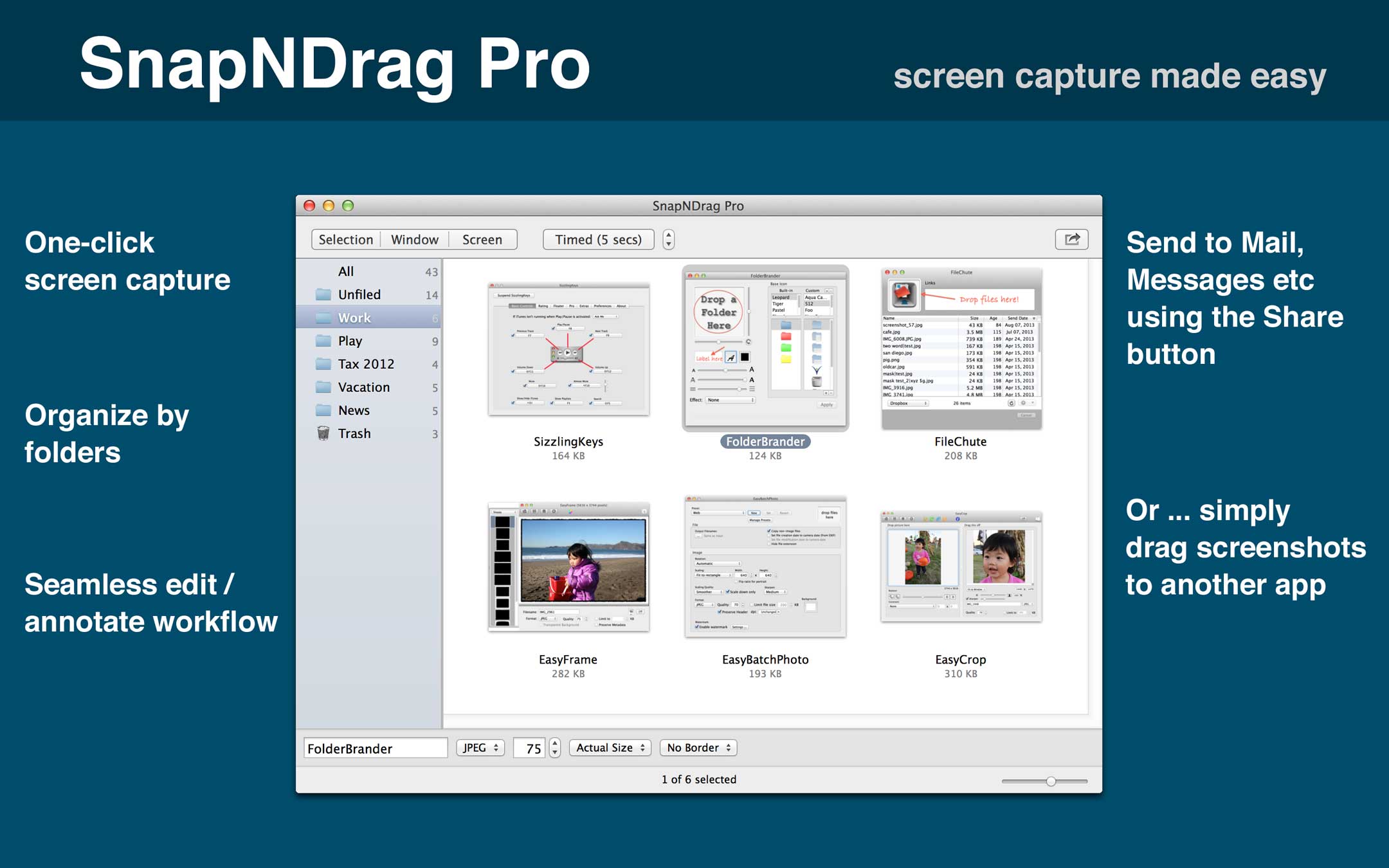 SnapNDrag Pro – Trình chụp màn hình tiện dụng