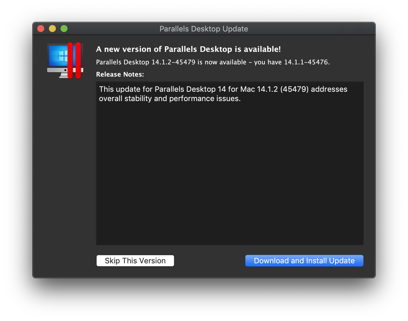 Hướng dẫn sửa lỗi khi cài đặt Parallel Desktop 14.1.1-xxxxx