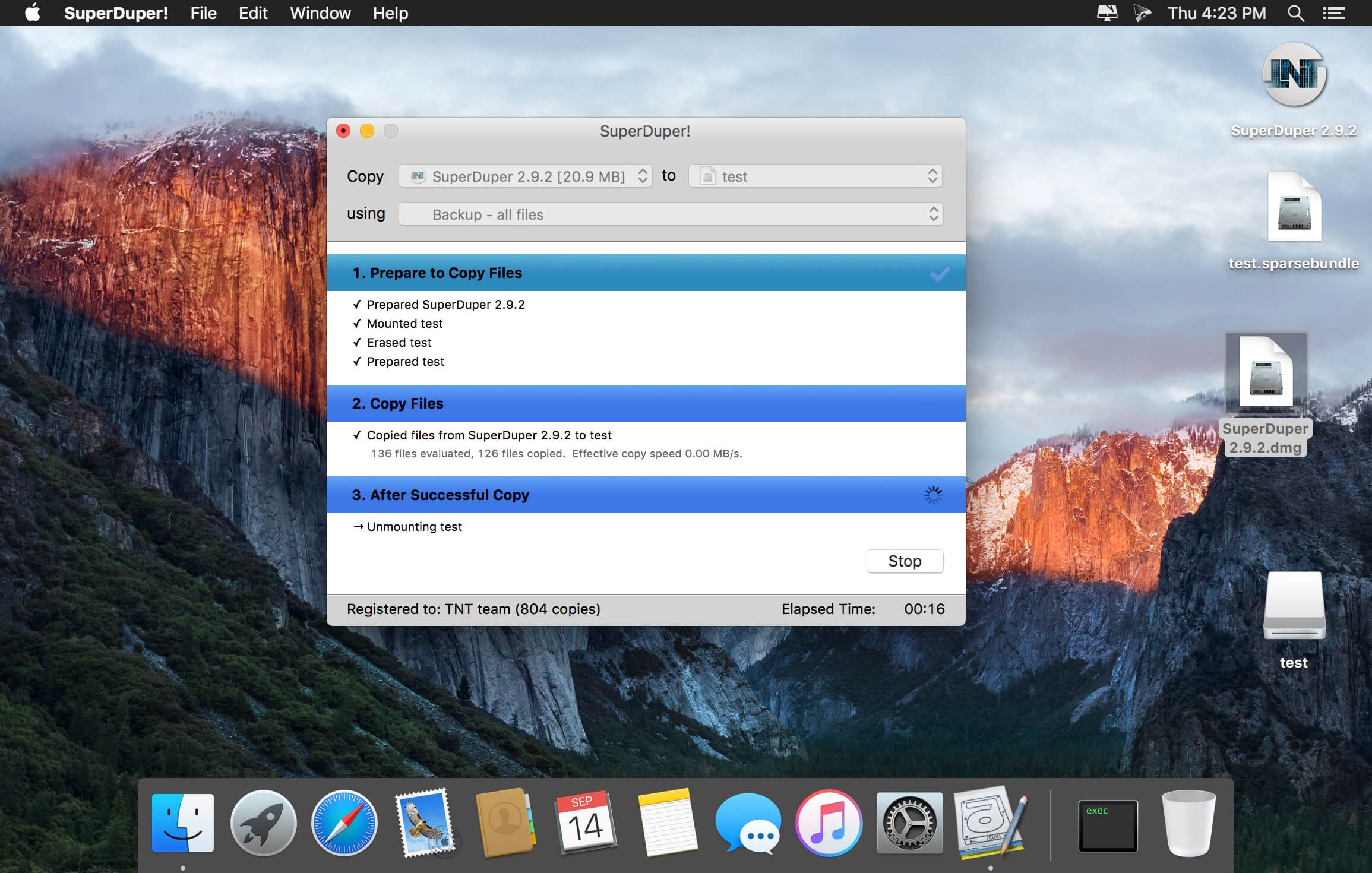 SuperDuper! – Sao lưu partion như Norton Ghost của Win