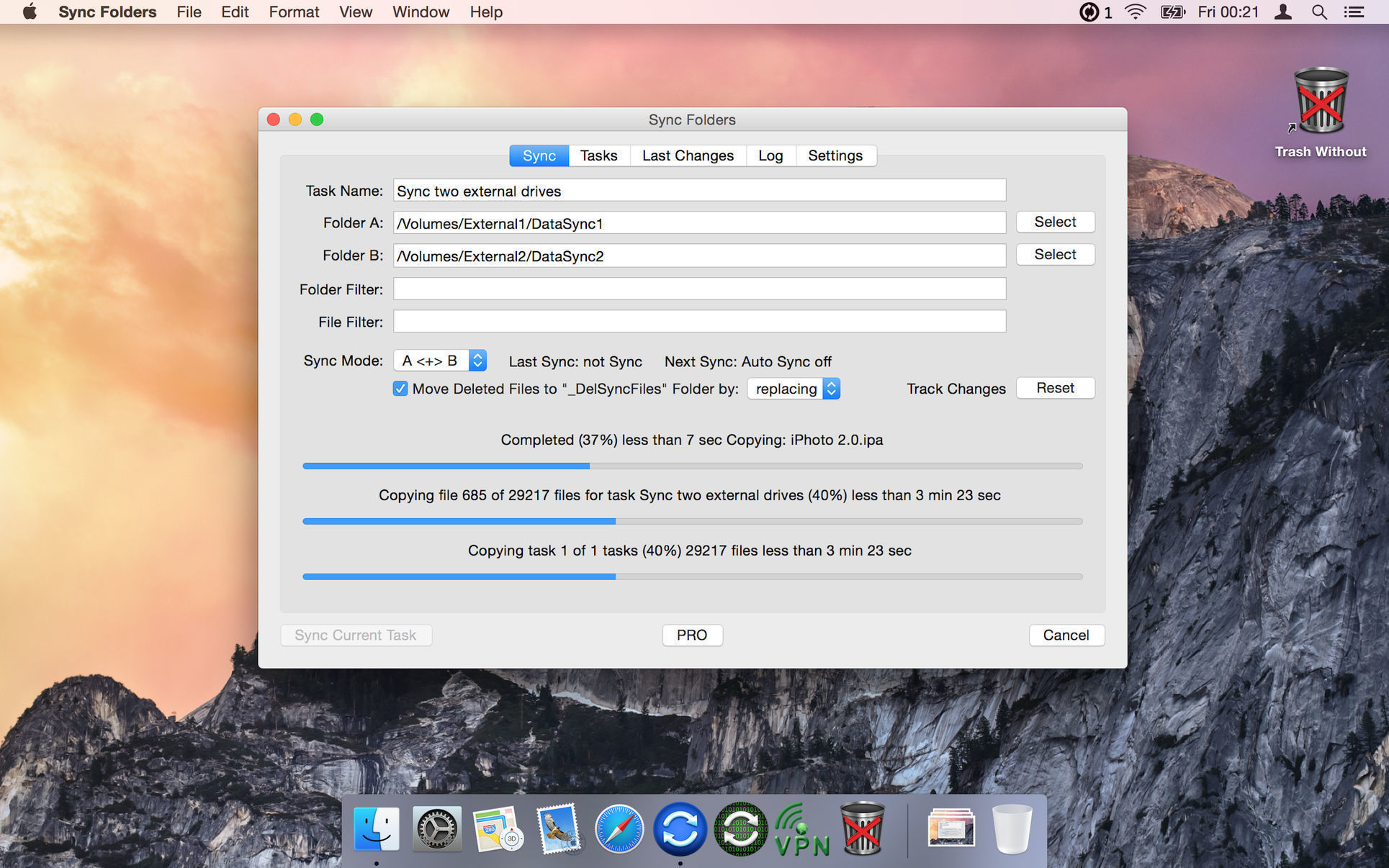 Sync Folders Pro – Tự động đồng bộ nội dung nhiều thư mục