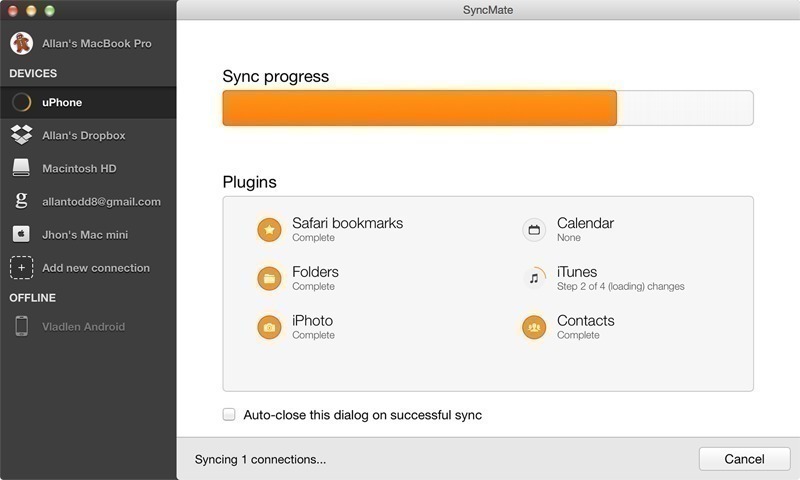 SyncMate Expert – Đồng bộ máy Mac với các thiết bị Android, iOS, và Mac khác…