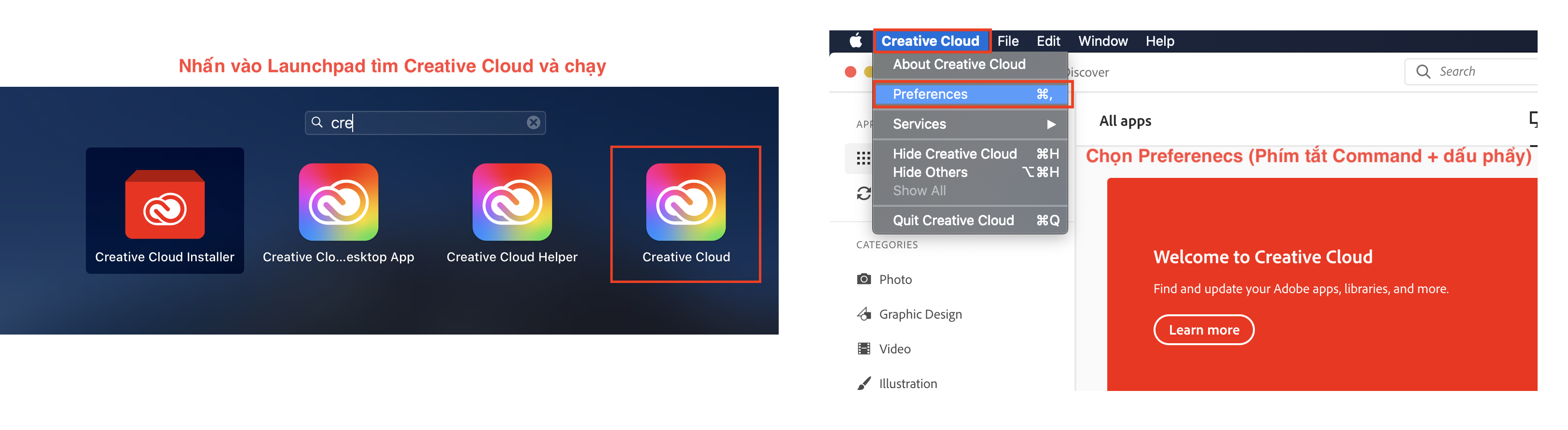 Cách tắt Update bộ ứng dụng Adobe trên Creative Cloud