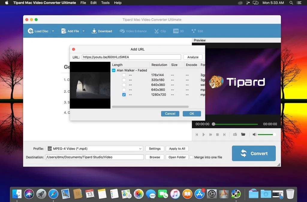 Tipard Mac Video Converter Ultimate – Trình chuyển đổi định dạng Video